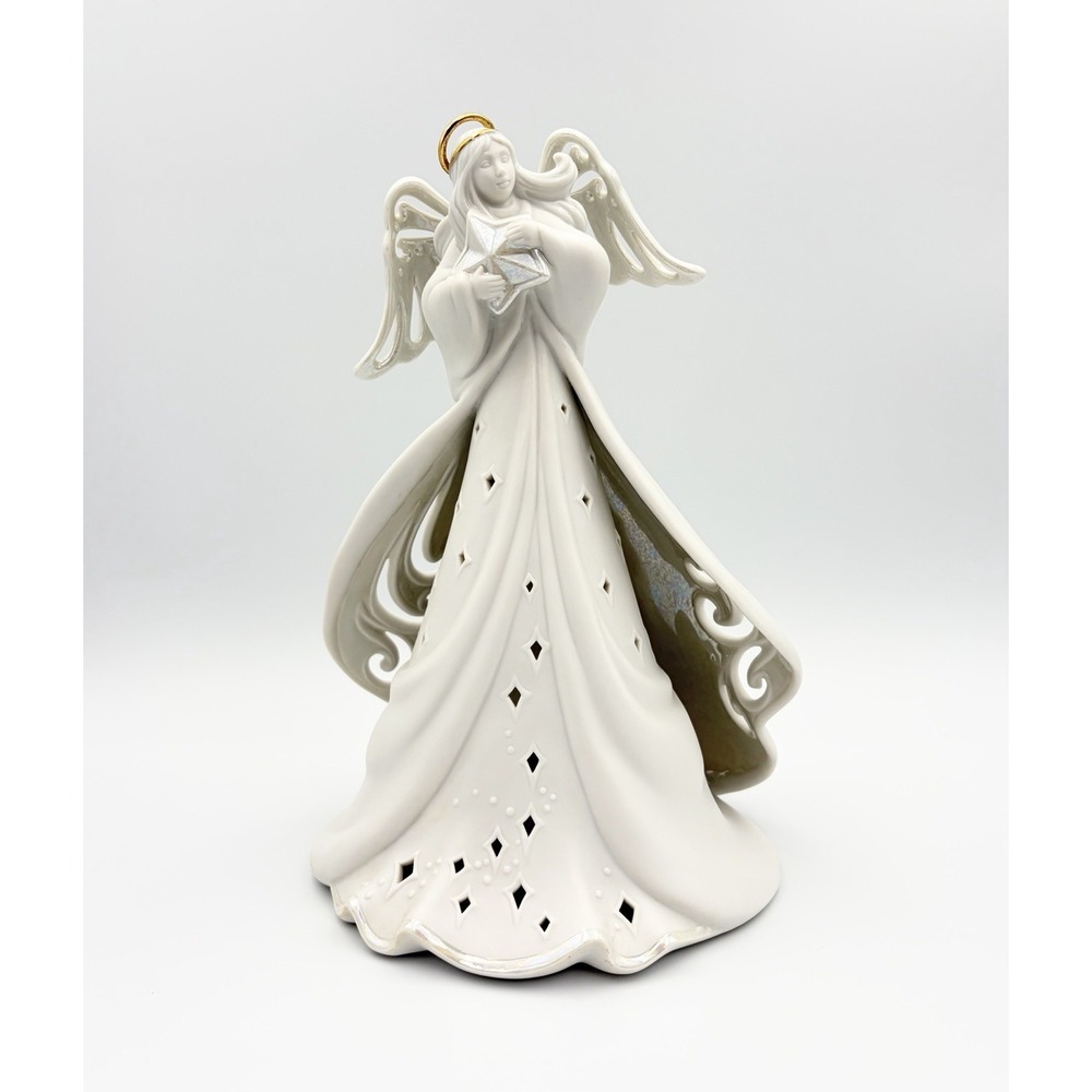 Vintage 2002 Enesco Spirituelle Starlight Angel Light Up Figurine Kim Lawrence